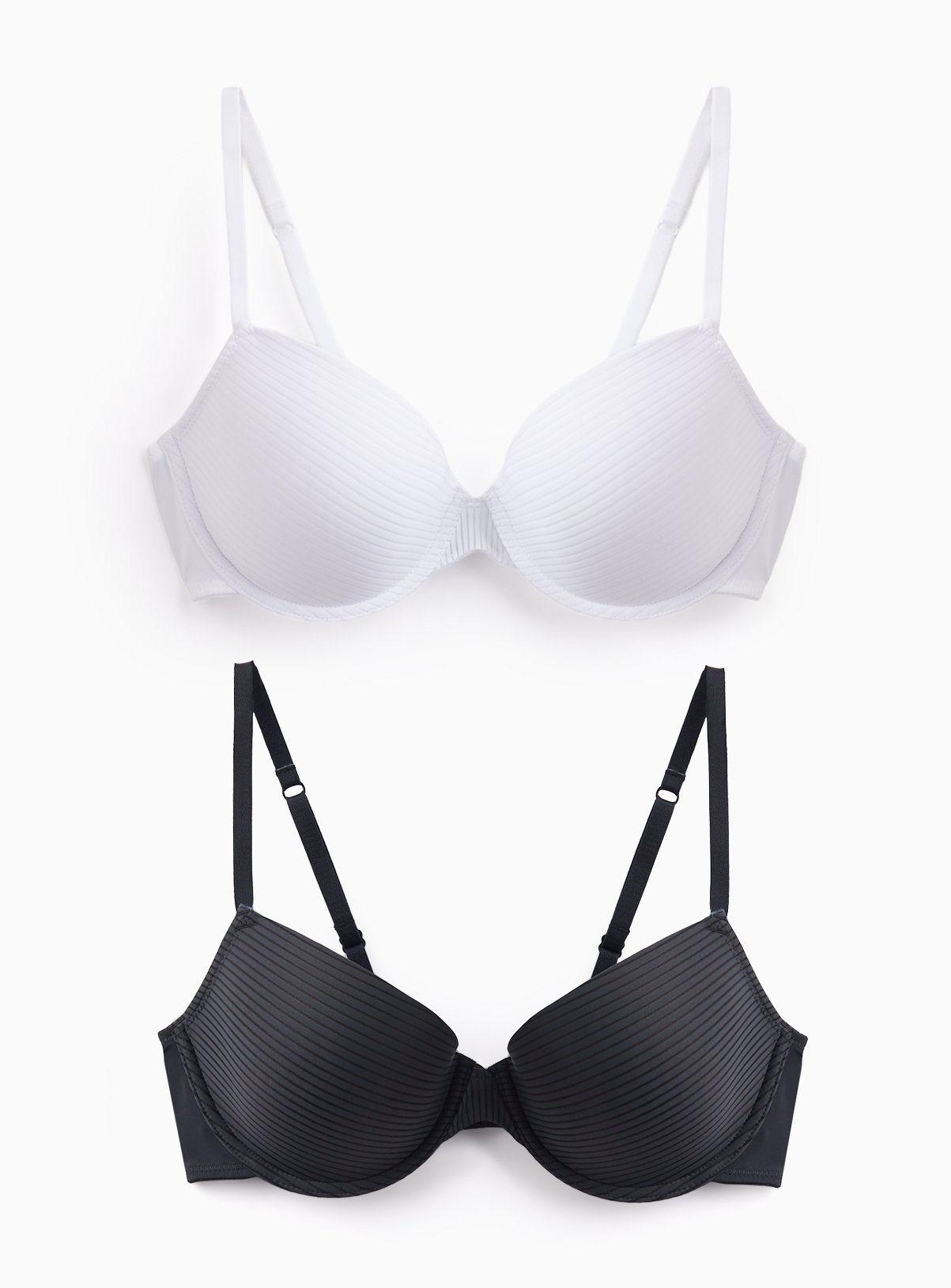 Stripe Mesh T-Shirt Bras 2 Pack  32DD - Image 1 thumbnail